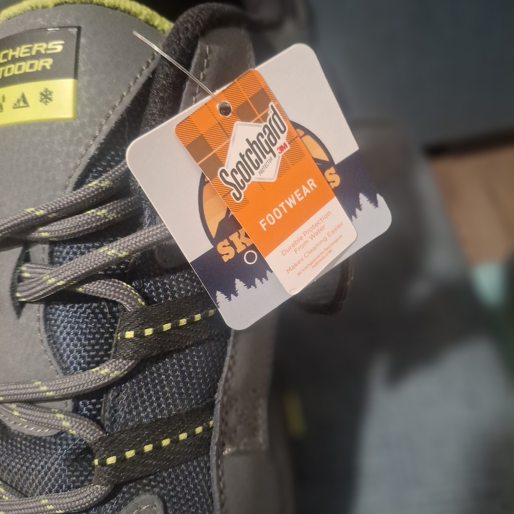 Skechers Gray and Yellow Athletic Shoes